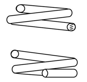 Пружина передня Volvo C30 06-12/S40 05-12/V50 05-12 CS Germany 14871640