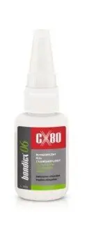Клей однокомпонентний 20g для пластмас i гуми CX80 085
