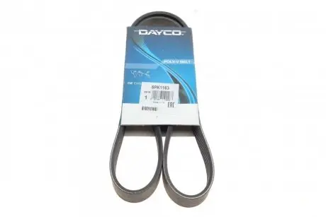 Ремень генератора поликлиновый DAYCO 6PK1163 (фото 1)