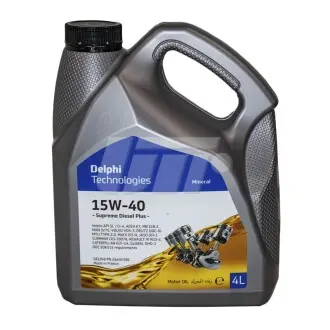 Масло моторное SUPREME DIESEL + 15W40 4L Delphi 28492396