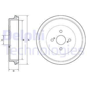 Гальмiвнi барабани 4243152090 Delphi BF560