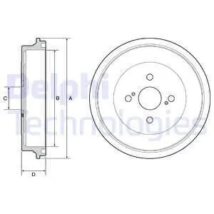 Тормозной барабан 4243152090 Delphi BF560