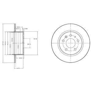 Гальмiвнi диски Delphi BG2240