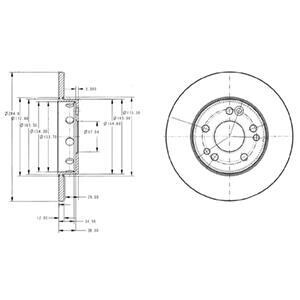 Гальмiвнi диски Delphi BG2314