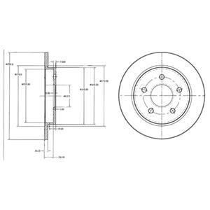 Гальмiвнi диски Delphi BG2332