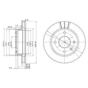 Гальмiвний диск Delphi BG2367