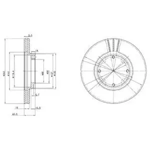 Гальмiвний диск Delphi BG2394