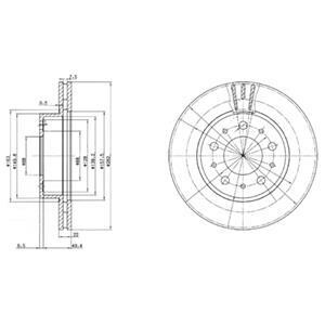 Гальмiвнi диски Delphi BG2425