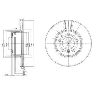 Гальмiвнi диски Delphi BG2433