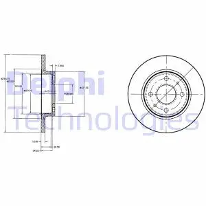 Гальмiвнi диски переднi Delphi BG2466