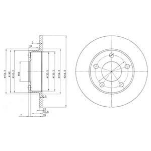 Гальмiвнi диски Delphi BG2520