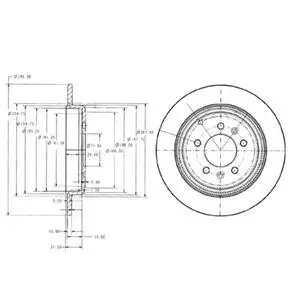 Гальмiвний диск Delphi BG2573