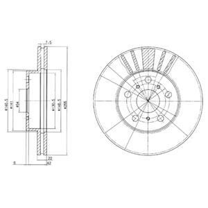 Гальмiвнi диски Delphi BG2596