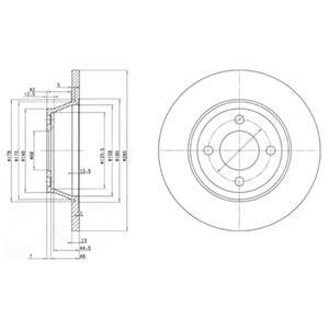 Гальмiвнi диски Delphi BG2783