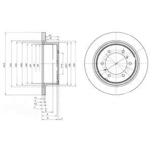 Гальмiвнi диски Delphi BG3105