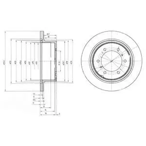 Тормозной диск Delphi BG3105