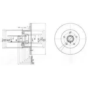 Гальмiвний диск Delphi BG310