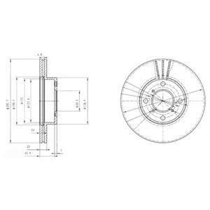 Гальмiвнi диски Delphi BG3341