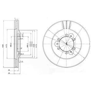 Гальмiвнi диски Delphi BG3378