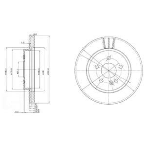 Гальмiвнi диски Delphi BG3397 (фото 1)