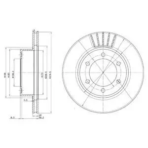 Гальмiвний диск Delphi BG3535