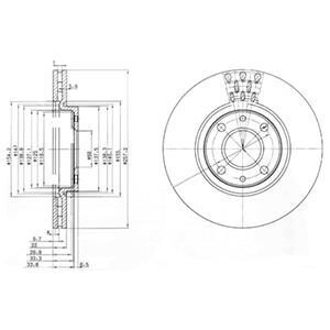 Гальмiвнi диски Delphi BG3574 (фото 1)