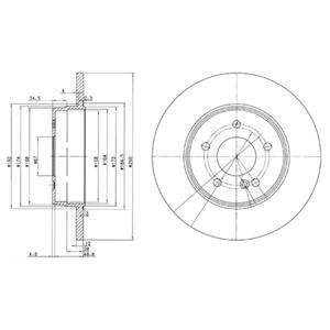 Гальмiвнi диски Delphi BG3602 (фото 1)