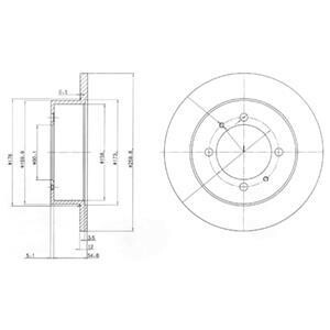 Гальмiвнi диски Delphi BG3609