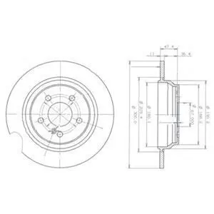 Гальмiвний диск Delphi BG3725