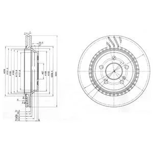 Гальмiвнi диски Delphi BG3726