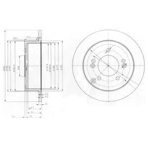 Гальмiвнi диски Delphi BG3799