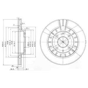 Гальмiвнi диски Delphi BG3806