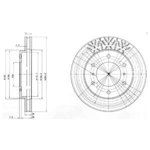 Гальмiвнi диски Delphi BG3812