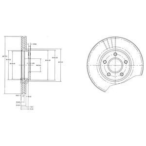 Гальмiвнi диски Delphi BG3826