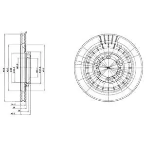 Гальмiвний диск Delphi BG3847