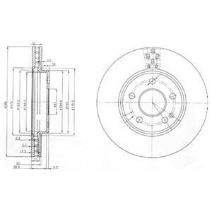 Гальмiвнi диски Delphi BG3909