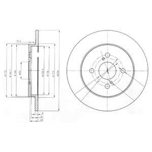 Гальмiвнi диски Delphi BG4055