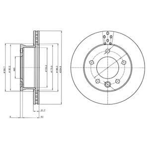 Гальмiвнi диски Delphi BG4067