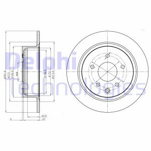 Гальмiвнi диски Delphi BG4108C