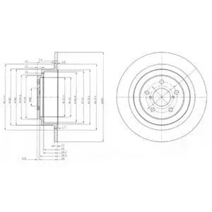 Гальмiвний диск Delphi BG4154