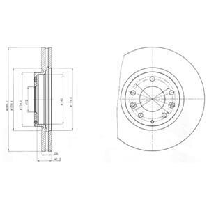 Гальмiвнi диски Delphi BG4256