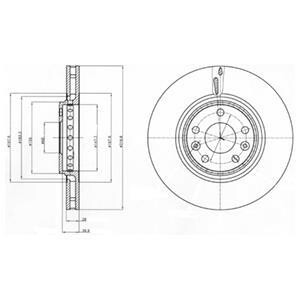 Гальмiвнi диски Delphi BG4266