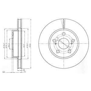 Гальмiвнi диски Delphi BG4269