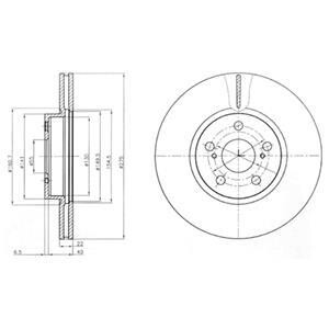 Гальмiвнi диски Delphi BG4277