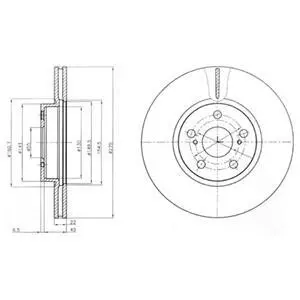 Тормозной диск Delphi BG4277