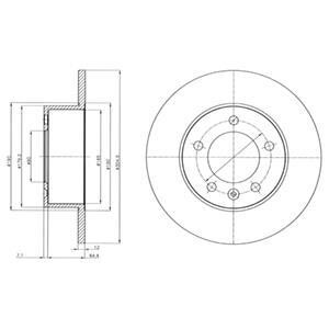 Гальмiвнi диски Delphi BG4320