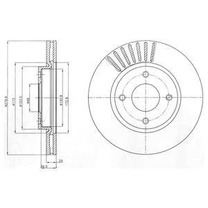 Гальмiвнi диски Delphi BG4337