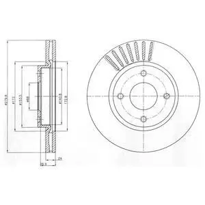 Гальмiвнi диски Delphi BG4337