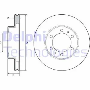 Гальмiвнi диски Delphi BG4557