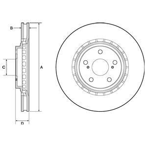 Гальмiвнi диски фарбованi Delphi BG4691C